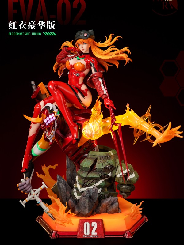 CHIYAN STUDIO EVA Asuka Langley Soryu Hot Sexy 1/4 Statue